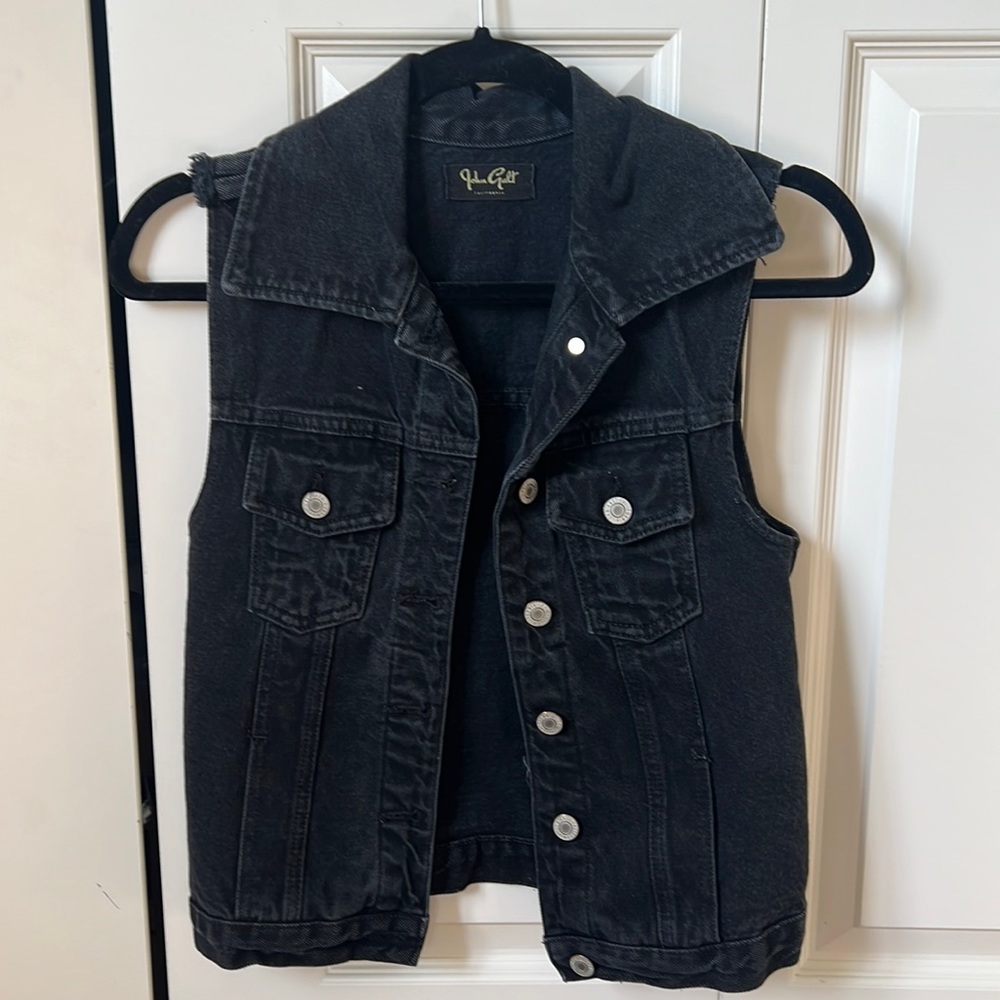 Black Denim Vest
